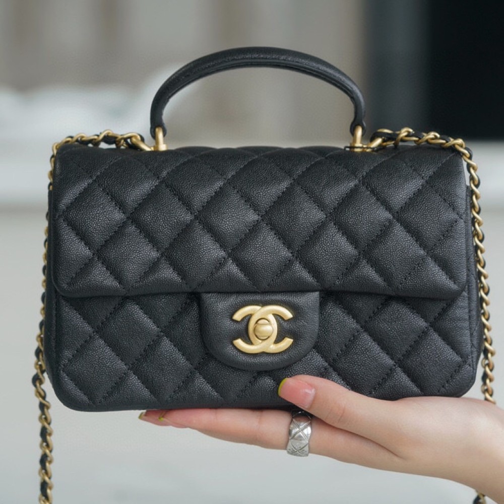 CHANEL MINI TOP HANDLE RECTANGULAR FLAP BAG CHANEL MINI TOP HANDLE RECTANGULAR FLAP BAG
