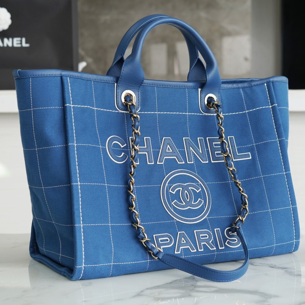 CHANEL MEDIUM DEAUVILLE TOTE BAG CHANEL MEDIUM DEAUVILLE TOTE BAG