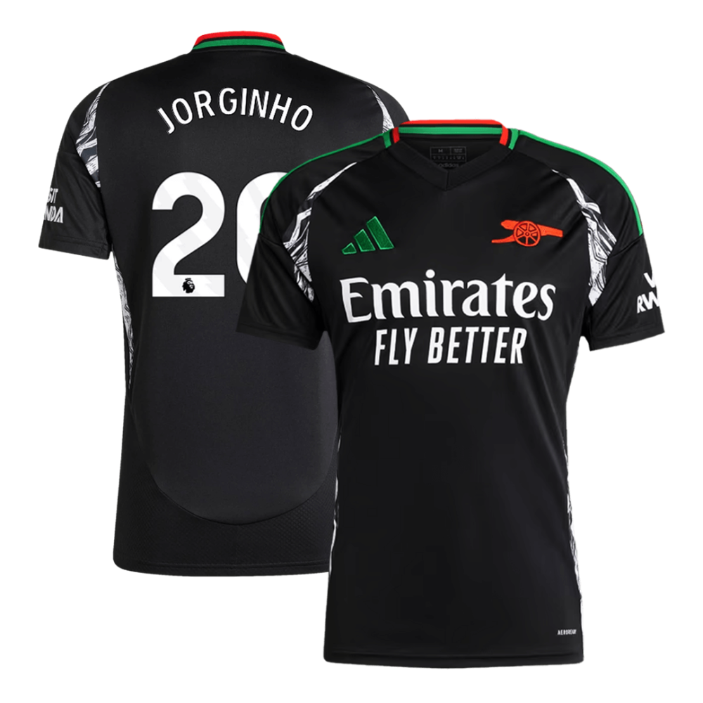 JORGINHO #20 Arsenal Away Soccer Jersey 2024/25 JORGINHO #20 Arsenal Away Soccer Jersey 2024/25