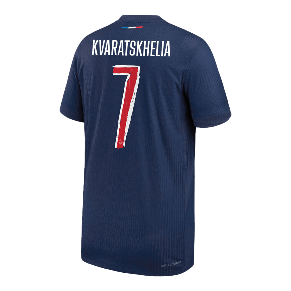 KVARATSKHELIA #7 PSG Home Players Version Soccer Jersey 2024/25 - UCL KVARATSKHELIA #7 PSG Home Players Version Soccer Jersey 2024/25 - UCL