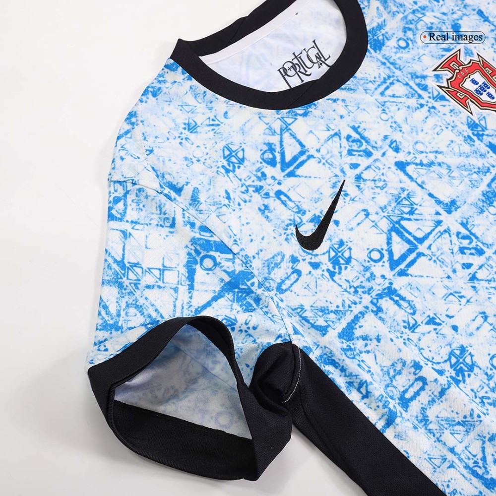 B.FERNANDES #8 Portugal Away Soccer Jersey EURO 2024