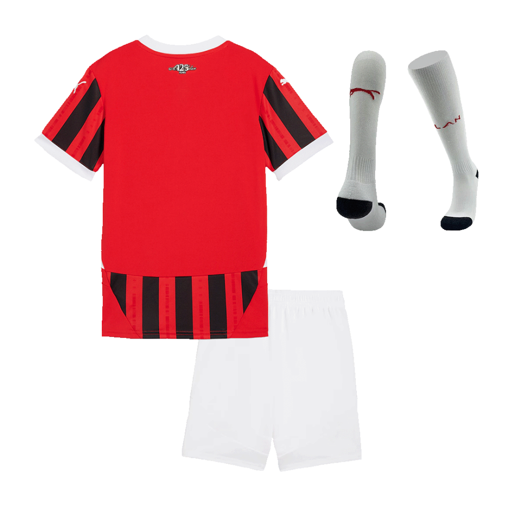 AC Milan Home Kids Soccer Jerseys Full Kit 2024/25 AC Milan Home Kids Soccer Jerseys Full Kit 2024/25