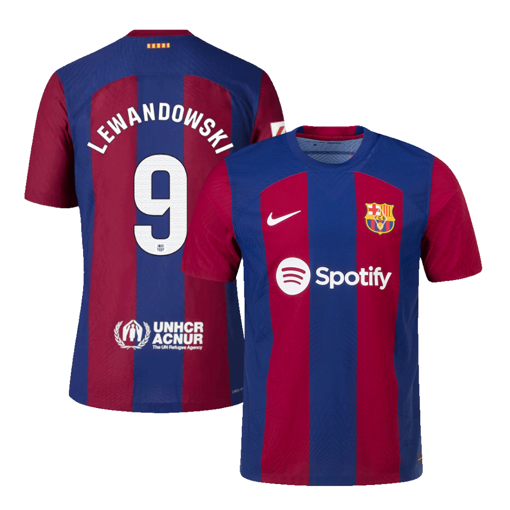 LEWANDOWSKI #9 Barcelona Home Players Version Jersey 2023/24 LEWANDOWSKI #9 Barcelona Home Players Version Jersey 2023/24