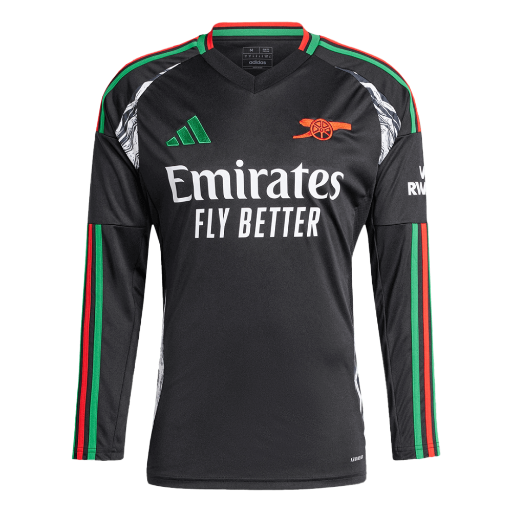 Arsenal Away Long Sleeve Soccer Jersey 2024/25 Arsenal Away Long Sleeve Soccer Jersey 2024/25