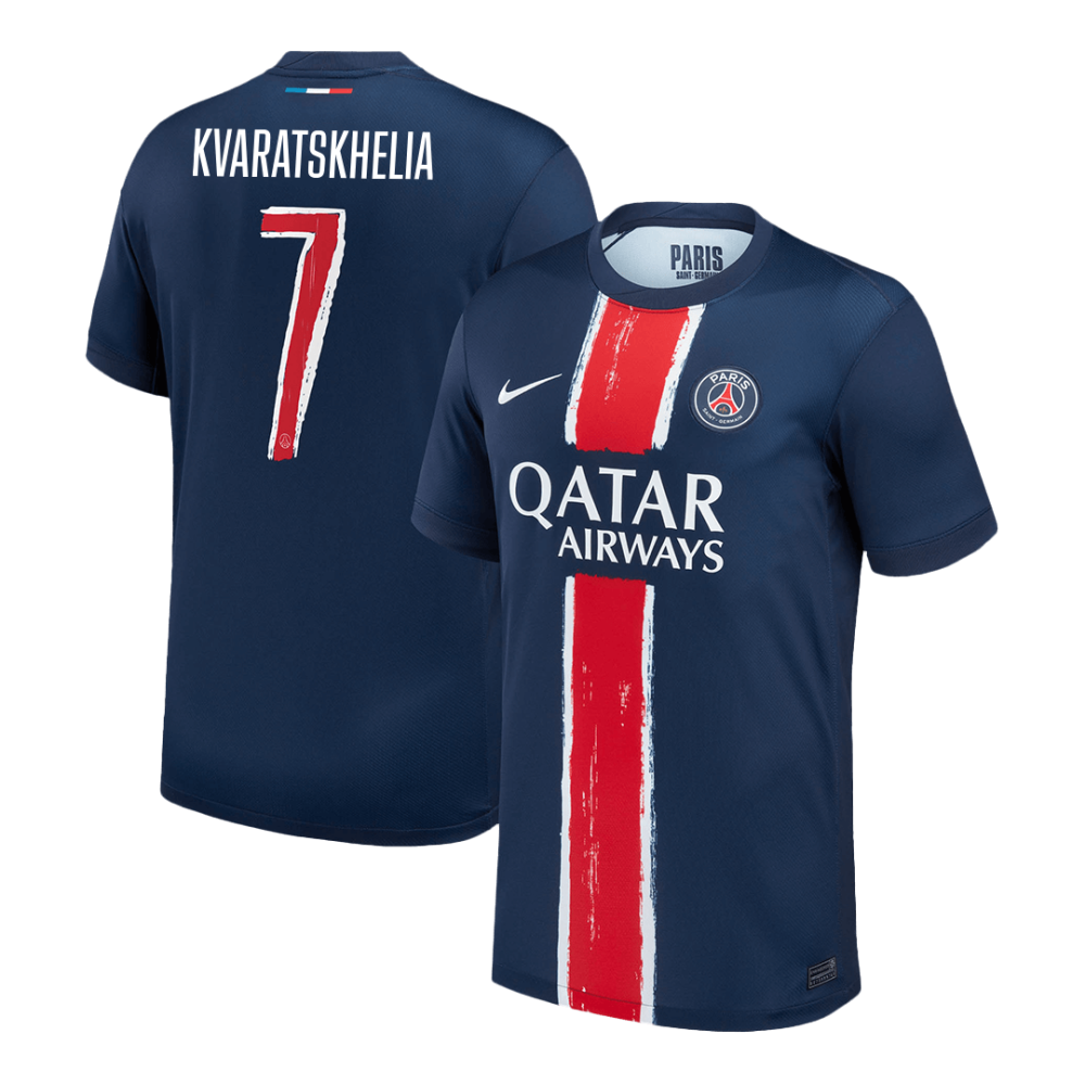 KVARATSKHELIA #7 PSG Home Soccer Jersey 2024/25 -UCL KVARATSKHELIA #7 PSG Home Soccer Jersey 2024/25 -UCL