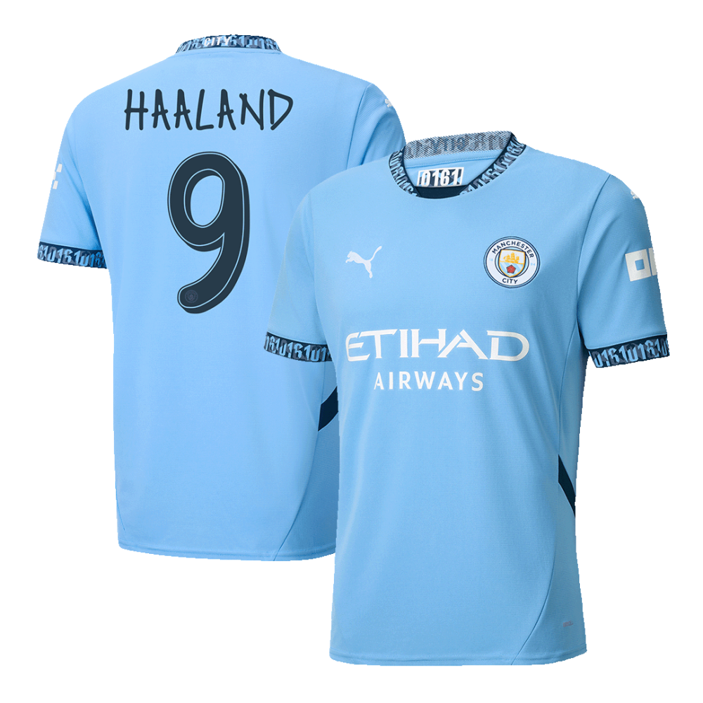 HAALAND #9 Manchester City Home Soccer Jersey 2024/25 - UCL HAALAND #9 Manchester City Home Soccer Jersey 2024/25 - UCL