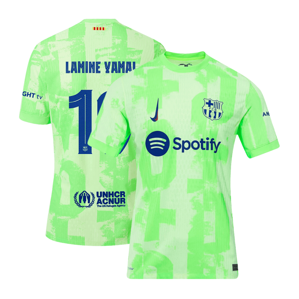 LAMINE YAMAL #19 Barcelona Third Away Players Version Soccer Jersey 2024/25 - UCL LAMINE YAMAL #19 Barcelona Third Away Players Version Soccer Jersey 2024/25 - UCL