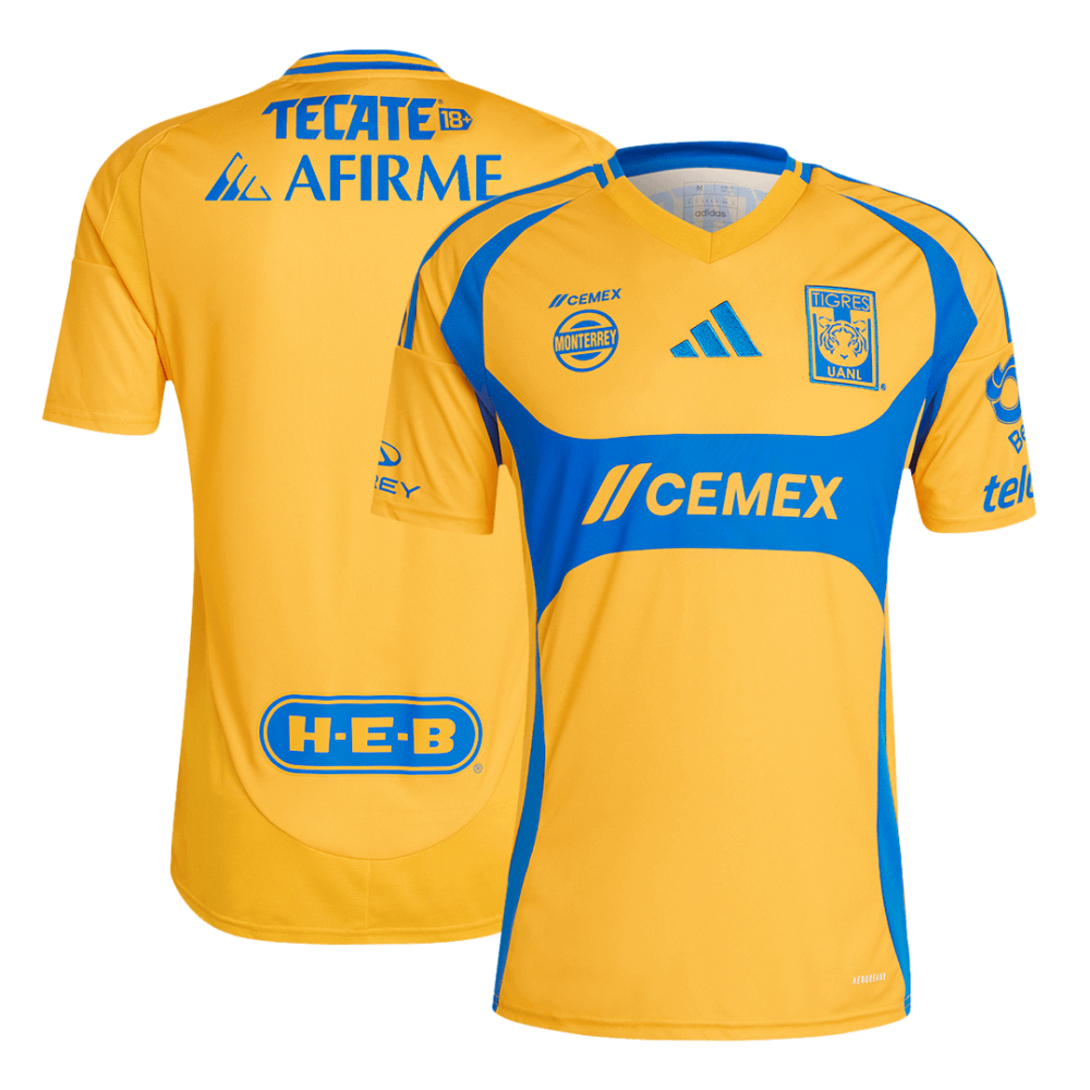 Tigres UANL Home Soccer Jersey 2024/25 Tigres UANL Home Soccer Jersey 2024/25
