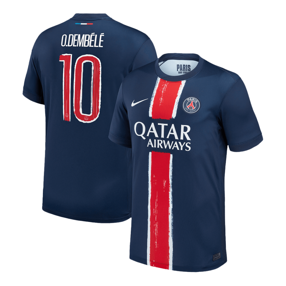 O.DEMBÉLÉ #10 PSG Home Soccer Jersey 2024/25 -UCL O.DEMBÉLÉ #10 PSG Home Soccer Jersey 2024/25 -UCL