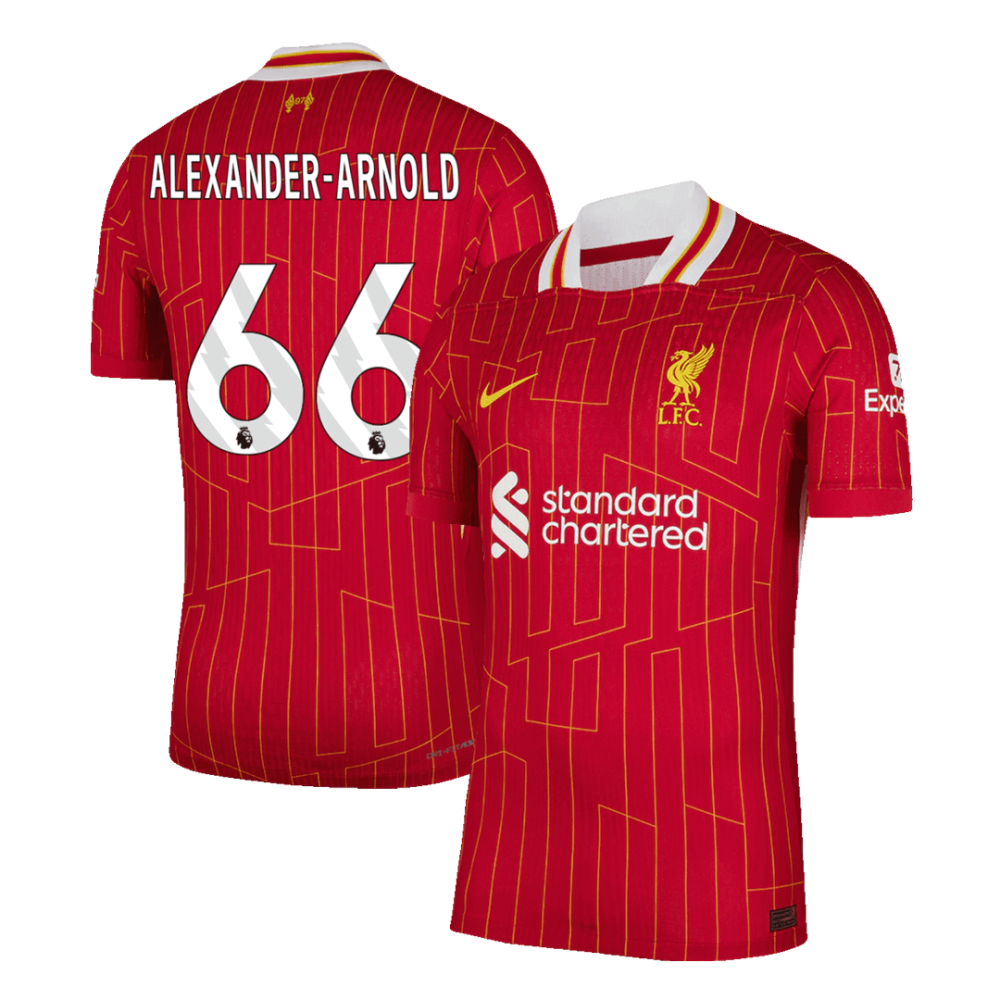 ALEXANDER-ARNOLD #66 Liverpool Home Players Version Soccer Jersey 2024/25