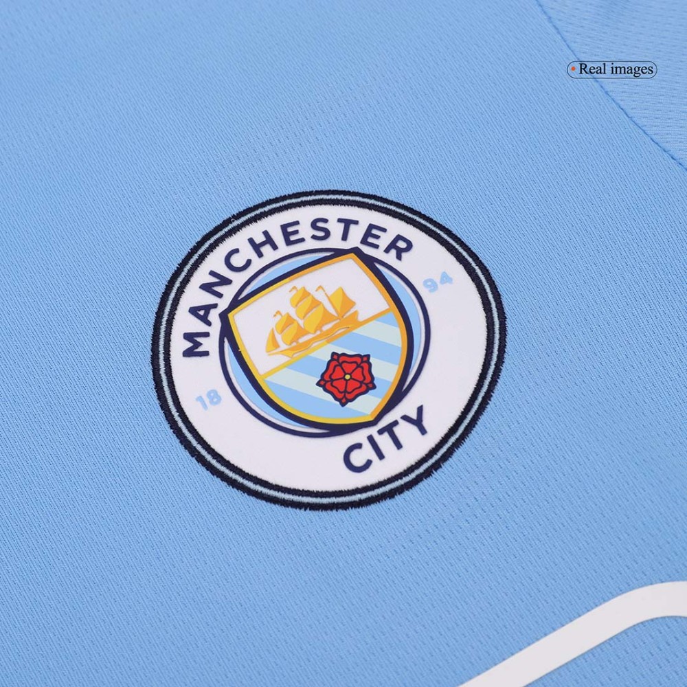 CHAMPIONS #24 Manchester City Home Soccer Jersey 2024/25
