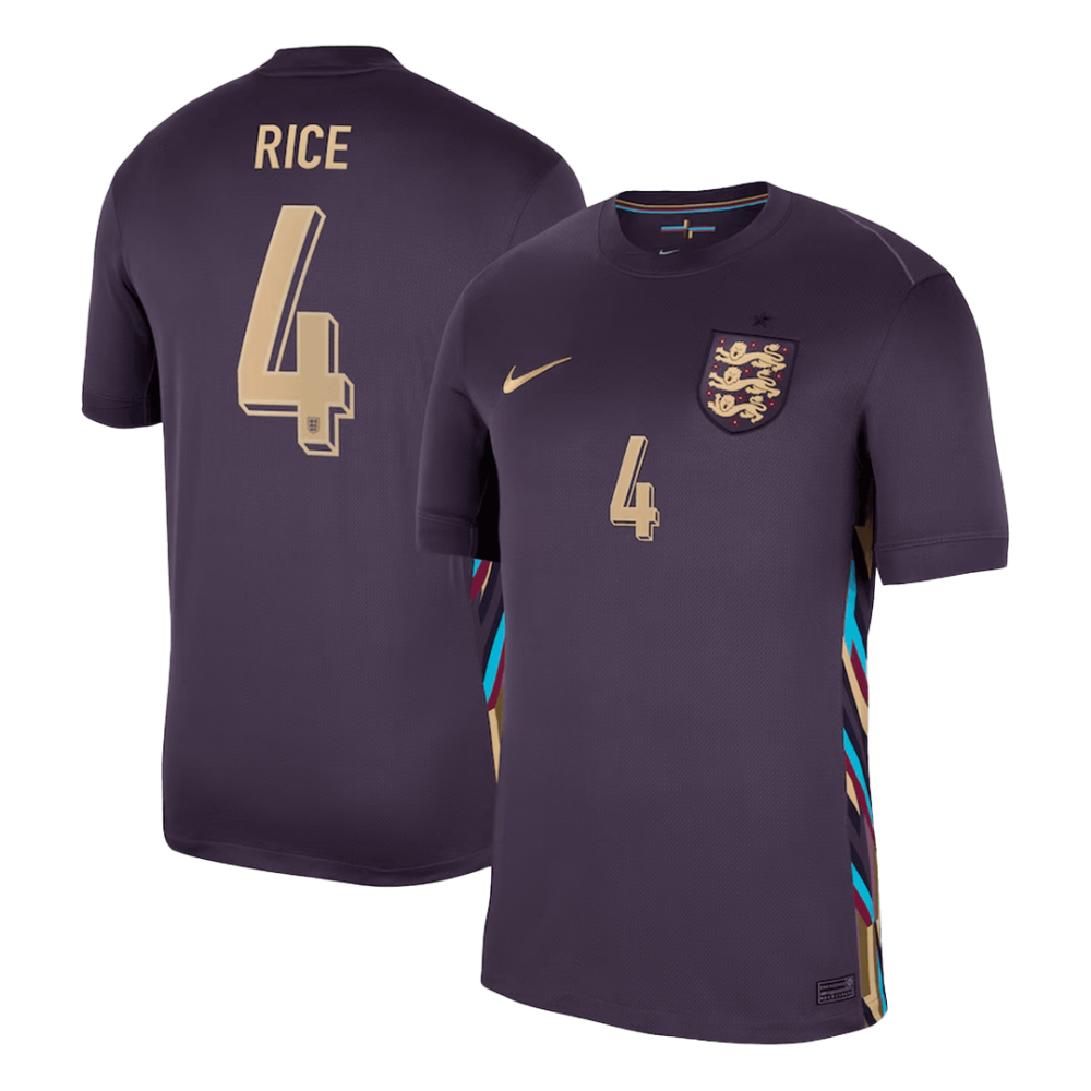 RICE #4 England Away Soccer Jersey 2024 RICE #4 England Away Soccer Jersey 2024