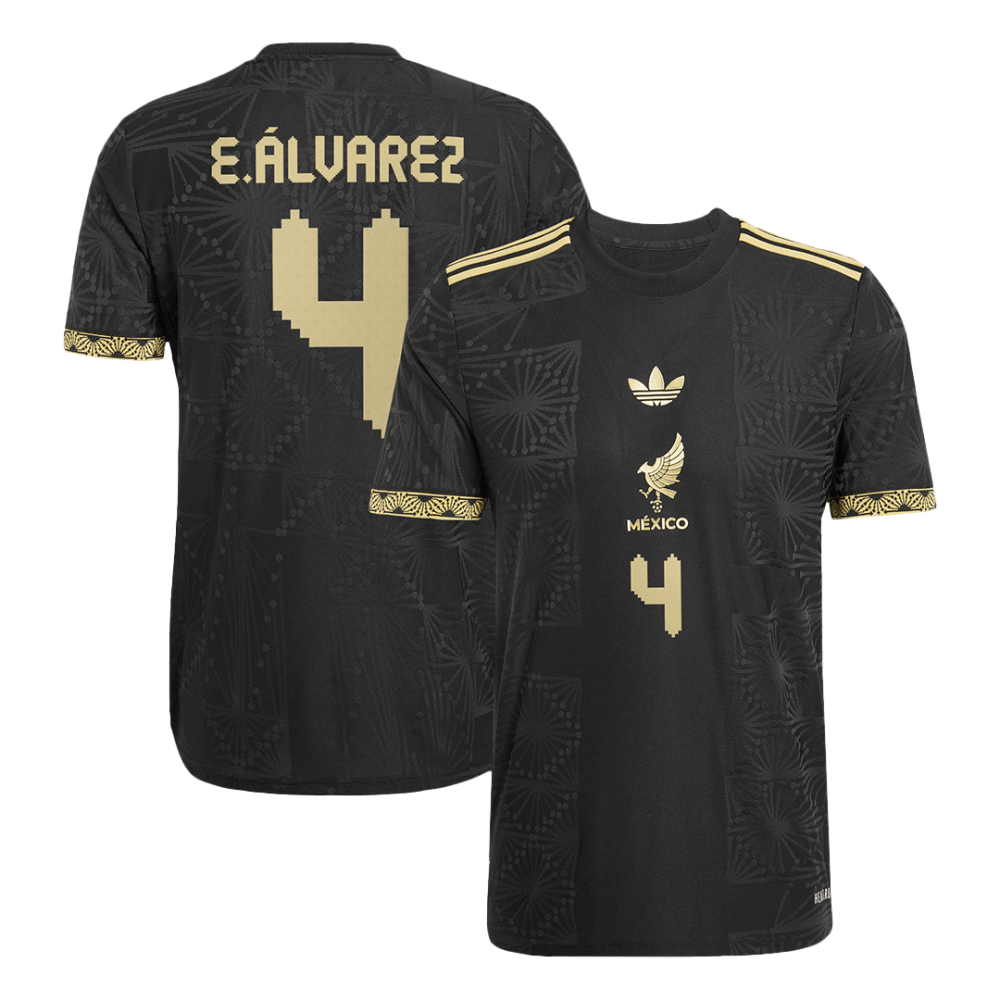 E.ÁLVAREZ #4 Mexico Third Away Players Version Soccer Jersey 2025 -Gold Cup E.ÁLVAREZ #4 Mexico Third Away Players Version Soccer Jersey 2025 -Gold Cup