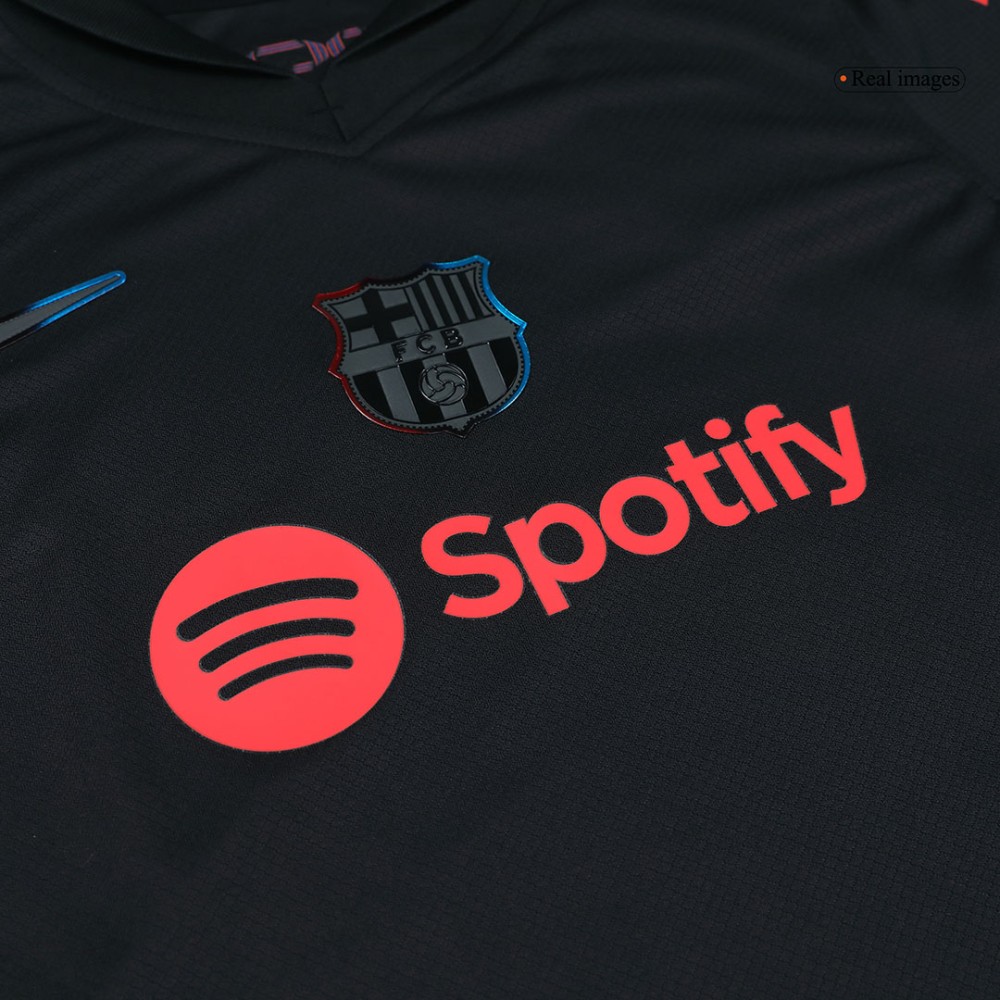 Barcelona Away Kids Soccer Jerseys Kit 2024/25
