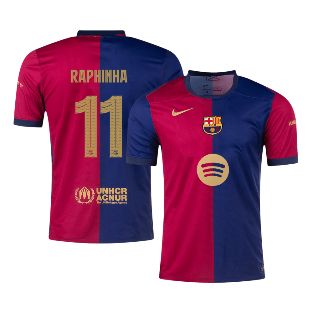 RAPHINHA #11 Barcelona Home Soccer Jersey 2024/25 - UCL(Spotify Logo Without Text) RAPHINHA #11 Barcelona Home Soccer Jersey 2024/25 - UCL(Spotify Logo Without Text)