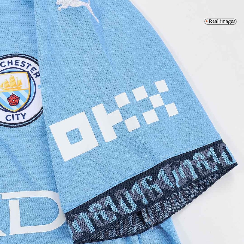 RODRIGO #16 Manchester City Home Soccer Jersey 2024/25 - UCL