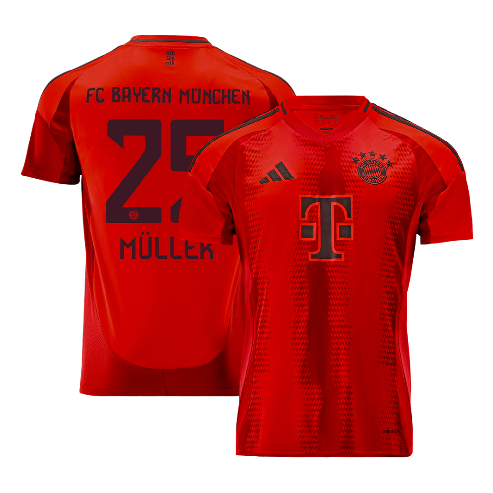 MÜLLER #25 Bayern Munich Home Soccer Jersey 2024/25 MÜLLER #25 Bayern Munich Home Soccer Jersey 2024/25