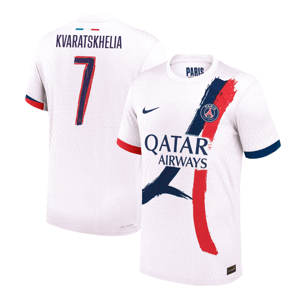 KVARATSKHELIA #7 PSG Away Players Version Soccer Jersey 2024/25 - UCL KVARATSKHELIA #7 PSG Away Players Version Soccer Jersey 2024/25 - UCL
