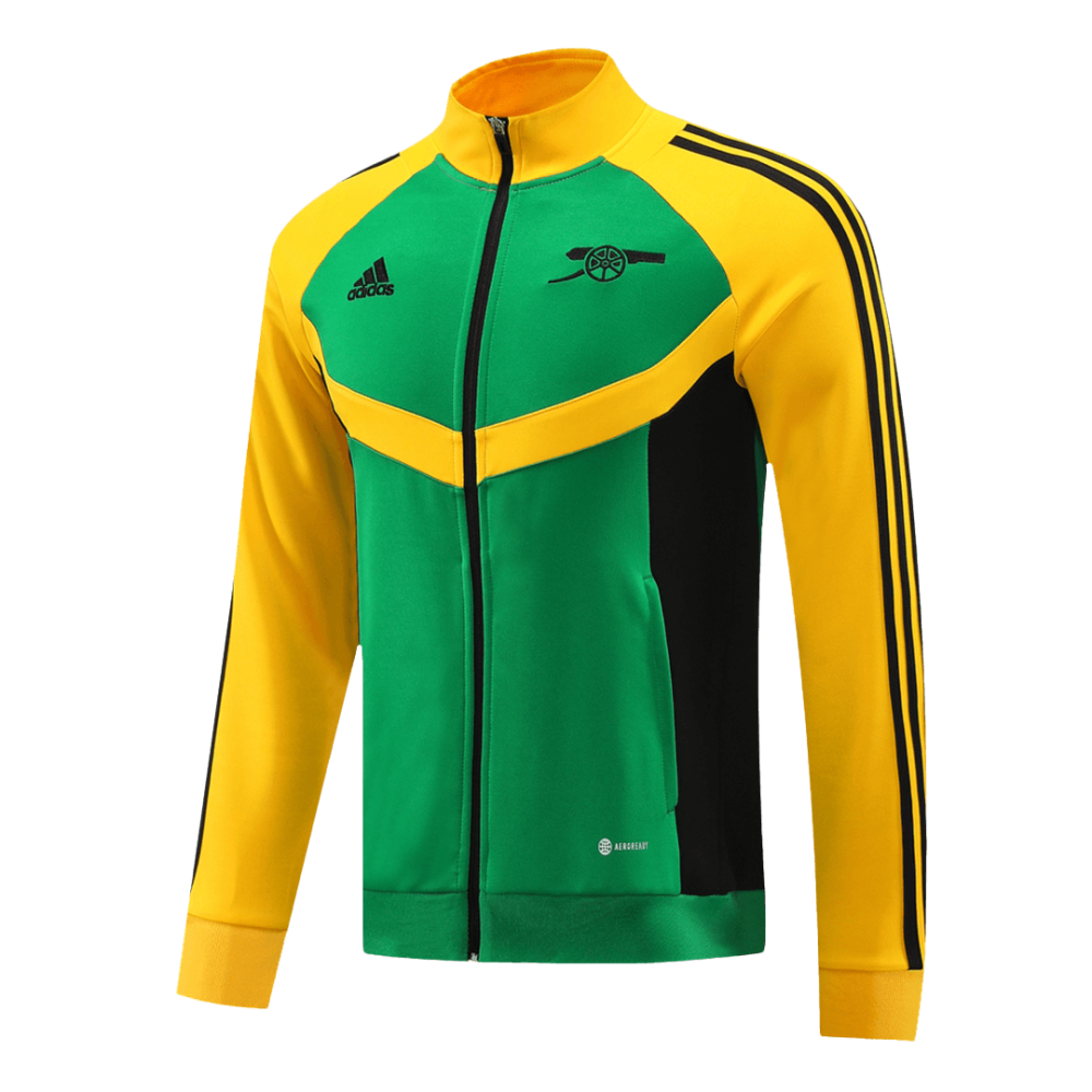 Arsenal Jacket Tracksuit 2024/25 Green&Yellow Arsenal Jacket Tracksuit 2024/25 Green&Yellow