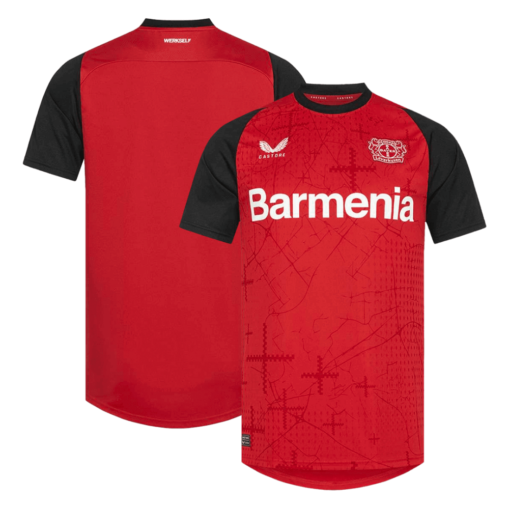 Bayer 04 Leverkusen Home Soccer Jersey 2024/25 Bayer 04 Leverkusen Home Soccer Jersey 2024/25