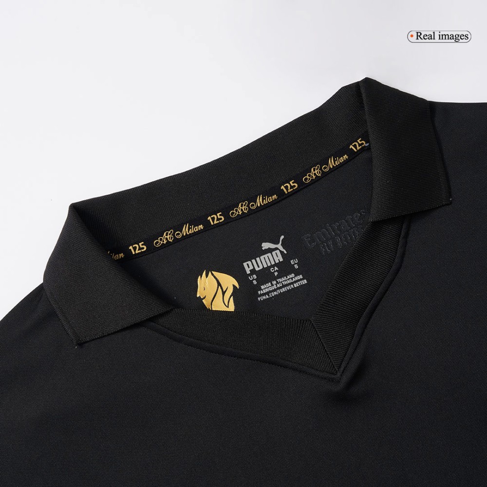AC Milan Goalkeeper Long Sleeve Soccer Jersey 2024/25 Black - 125th Anniversary AC Milan Goalkeeper Long Sleeve Soccer Jersey 2024/25 Black - 125th Anniversary