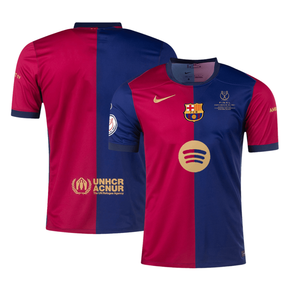 Barcelona Home Soccer Jersey 2024/25 - Copa del Rey Final Barcelona Home Soccer Jersey 2024/25 - Copa del Rey Final