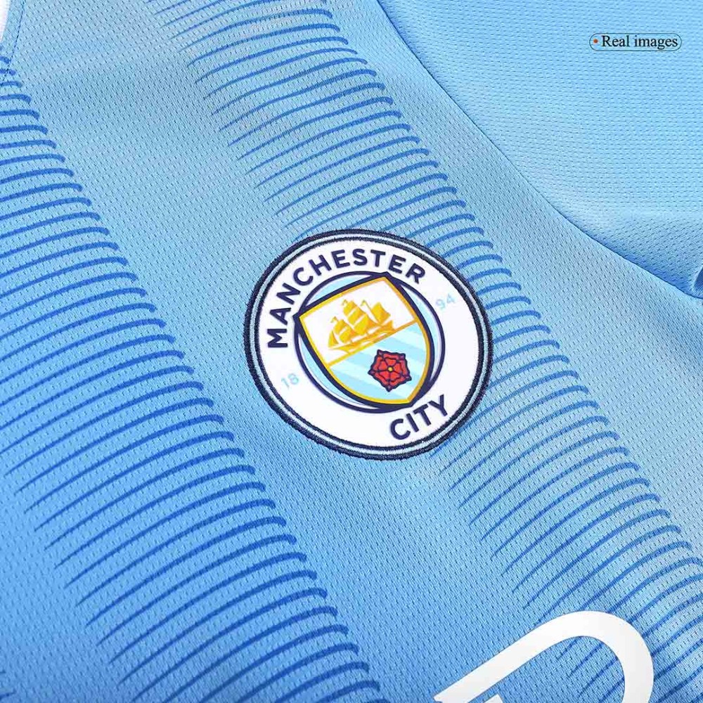 CHAMPIONS #24 Manchester City Home Soccer Jersey 2023/24
