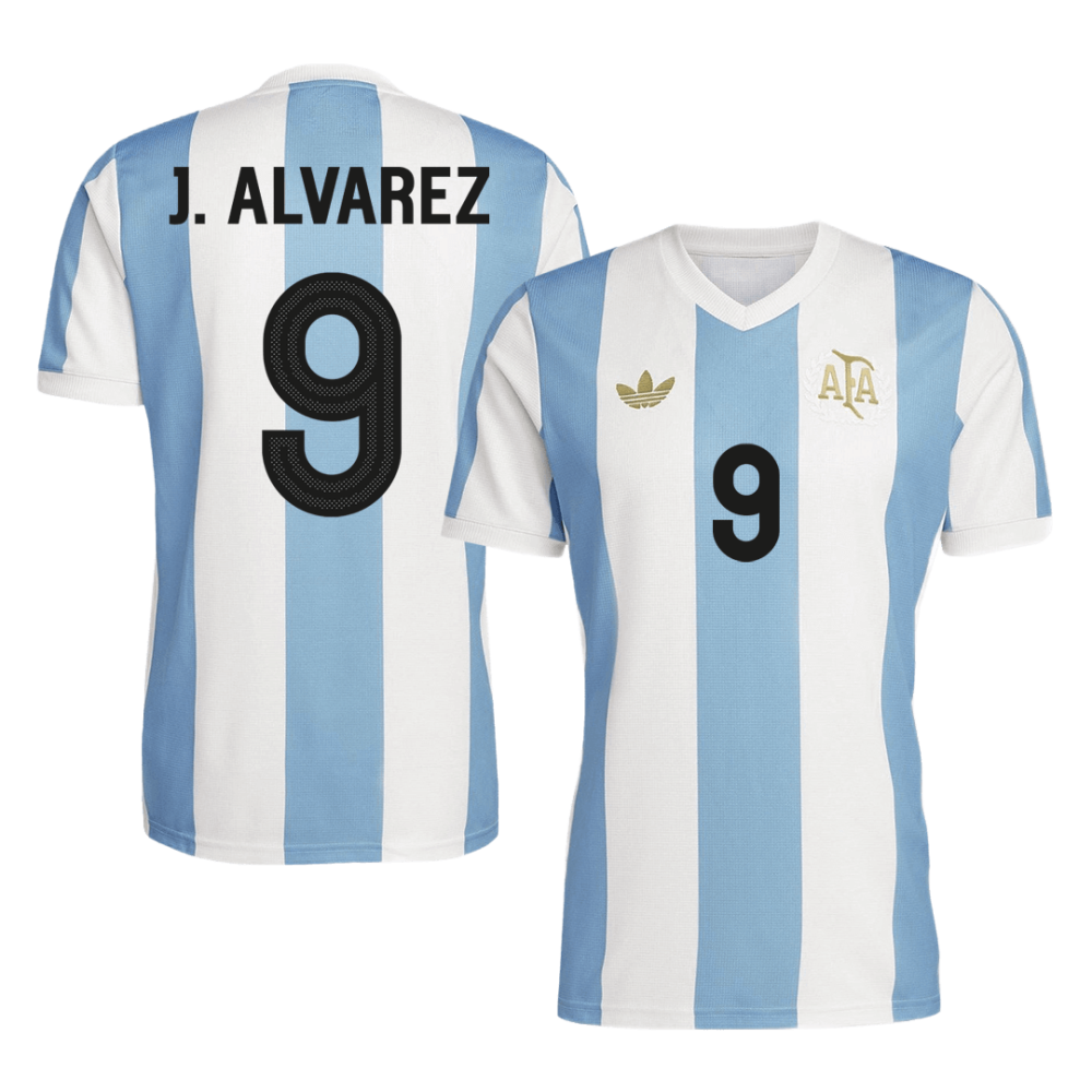 J.ALVAREZ #9 Argentina Soccer Jersey 2024 - 50th Anniversary J.ALVAREZ #9 Argentina Soccer Jersey 2024 - 50th Anniversary