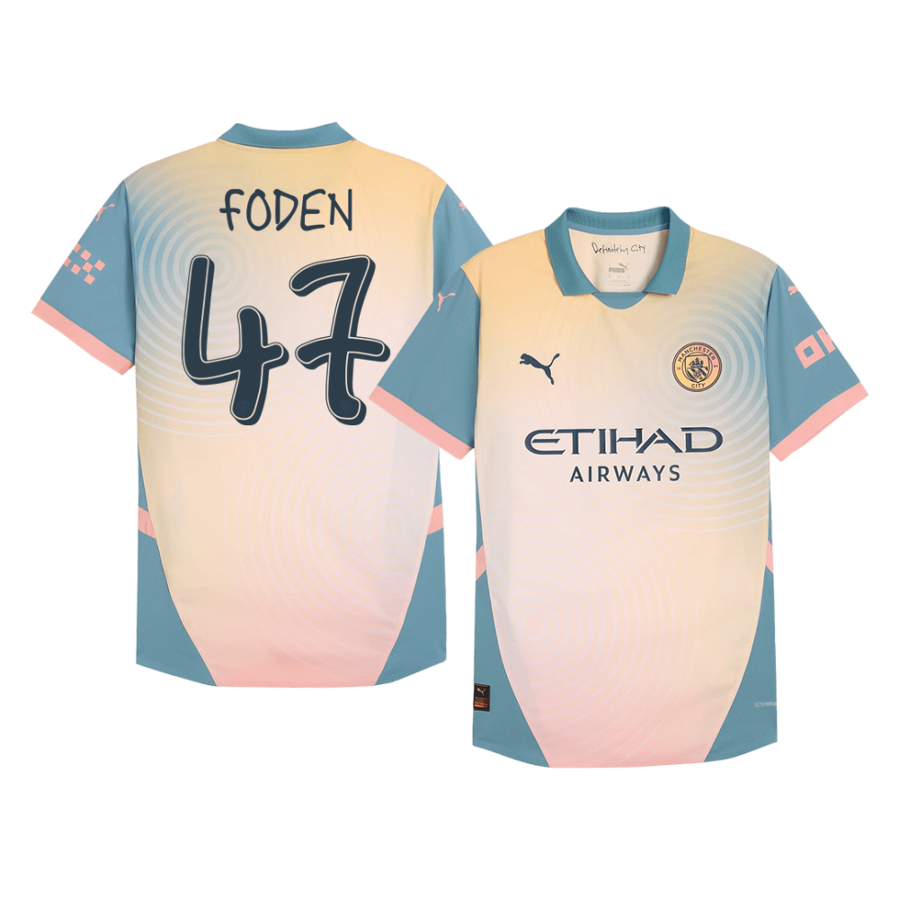 FODEN #47 Manchester City Fourth Away Players Version Soccer Jersey 2024/25 - Definitely City FODEN #47 Manchester City Fourth Away Players Version Soccer Jersey 2024/25 - Definitely City