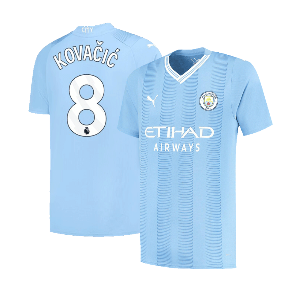 KOVAČIĆ #8 Manchester City Home Jersey 2023/24 KOVAČIĆ #8 Manchester City Home Jersey 2023/24