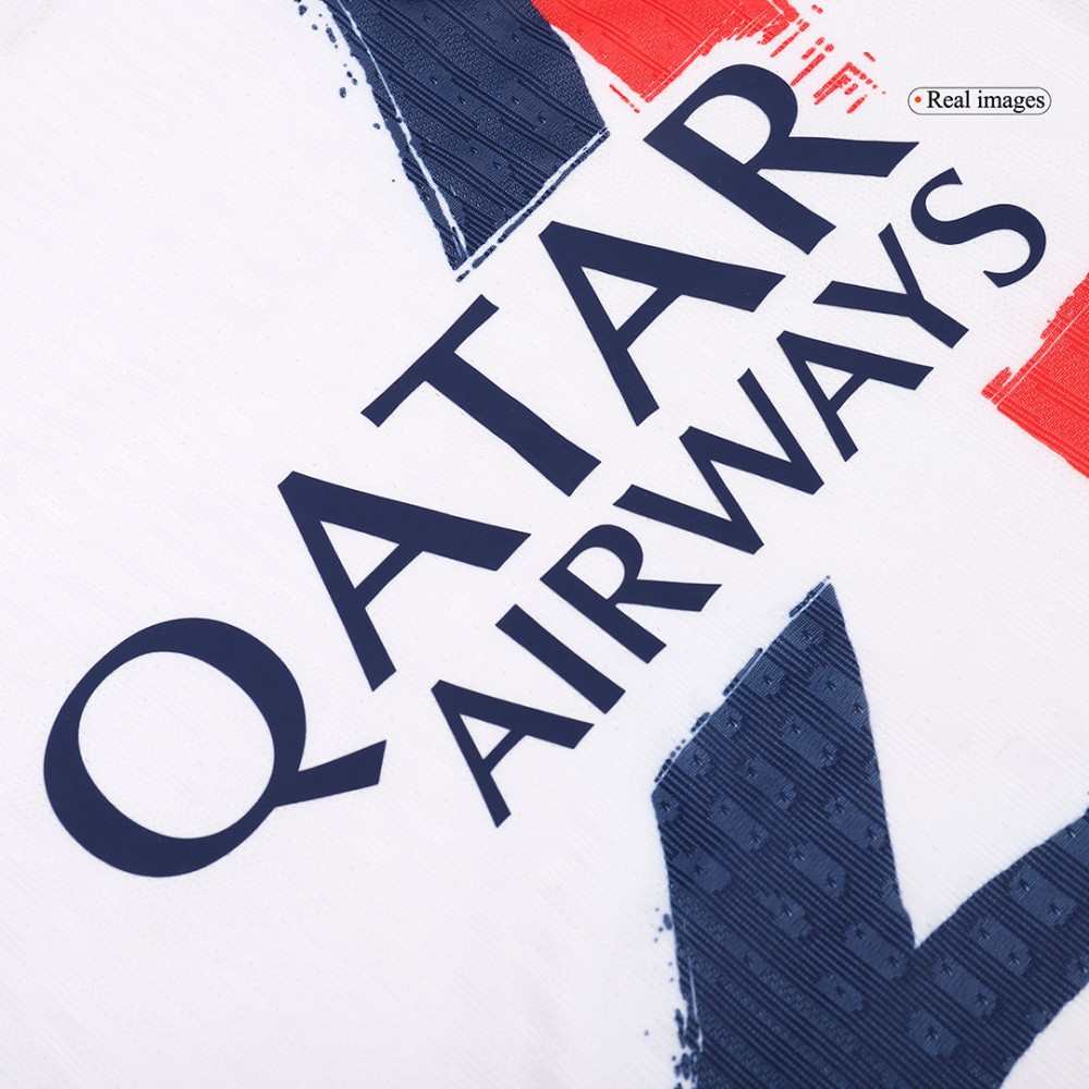 KVARATSKHELIA #7 PSG Away Players Version Soccer Jersey 2024/25 - UCL