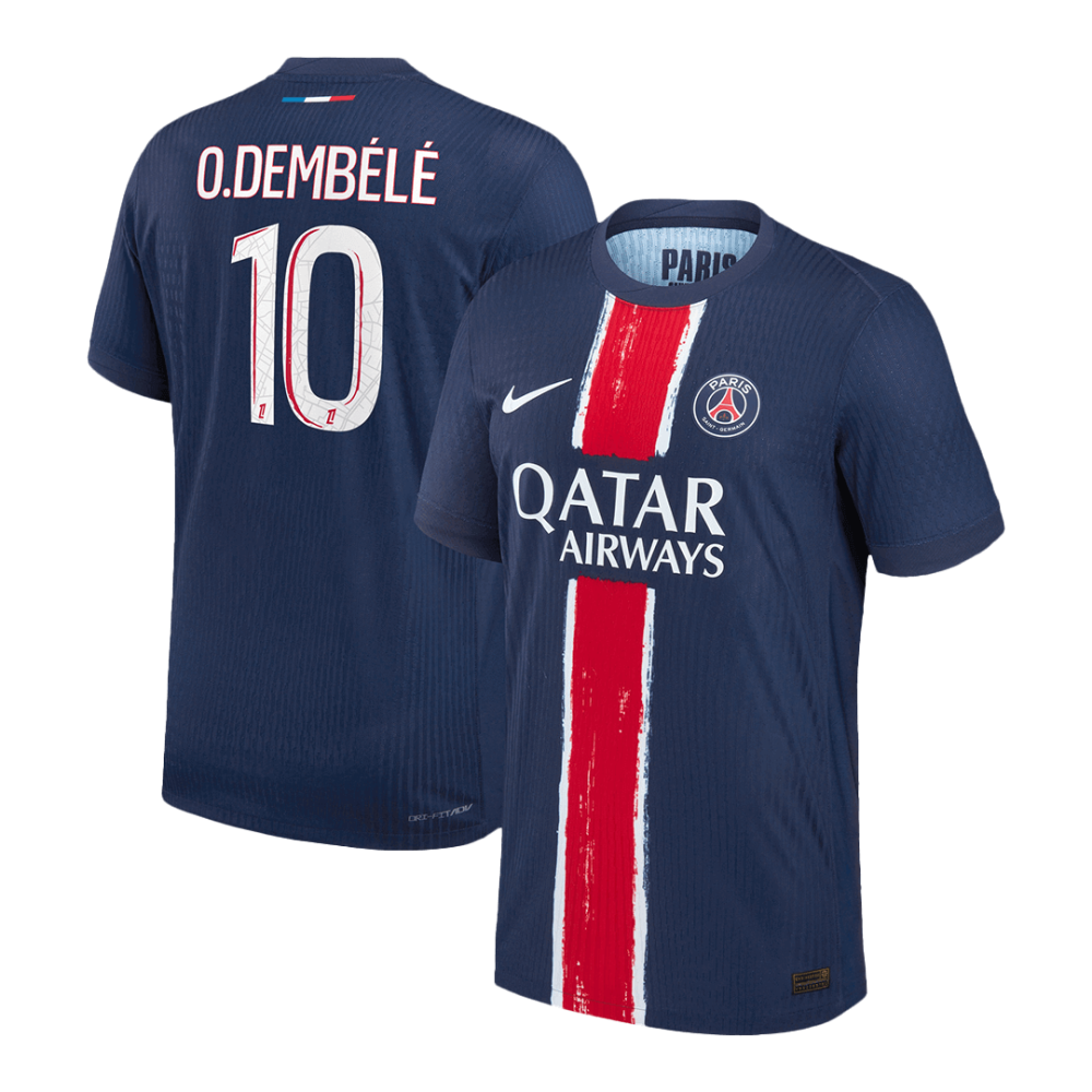 O.DEMBÉLÉ #10 PSG Home Players Version Soccer Jersey 2024/25 O.DEMBÉLÉ #10 PSG Home Players Version Soccer Jersey 2024/25