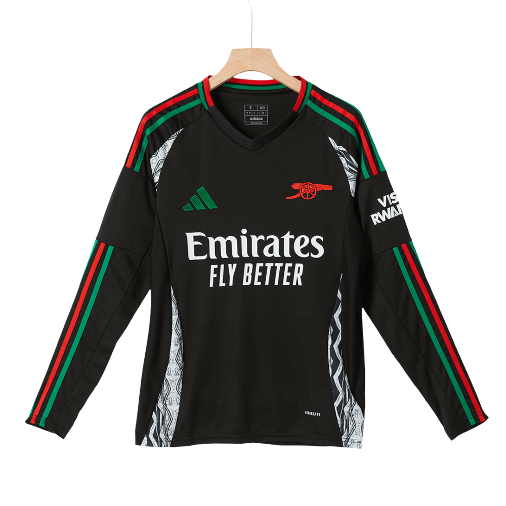 Arsenal Away Long Sleeve Soccer Jersey 2024/25 Arsenal Away Long Sleeve Soccer Jersey 2024/25