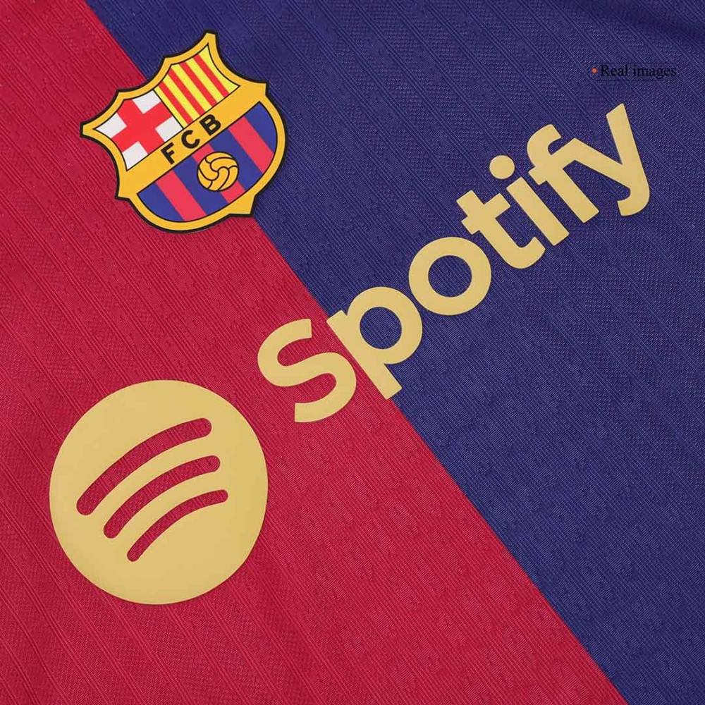 F.DE JONG #21 Barcelona Home Players Version Soccer Jersey 2024/25