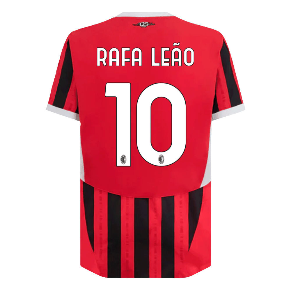 RAFA LEÃO #10 AC Milan Home Players Version Soccer Jersey 2024/25 RAFA LEÃO #10 AC Milan Home Players Version Soccer Jersey 2024/25