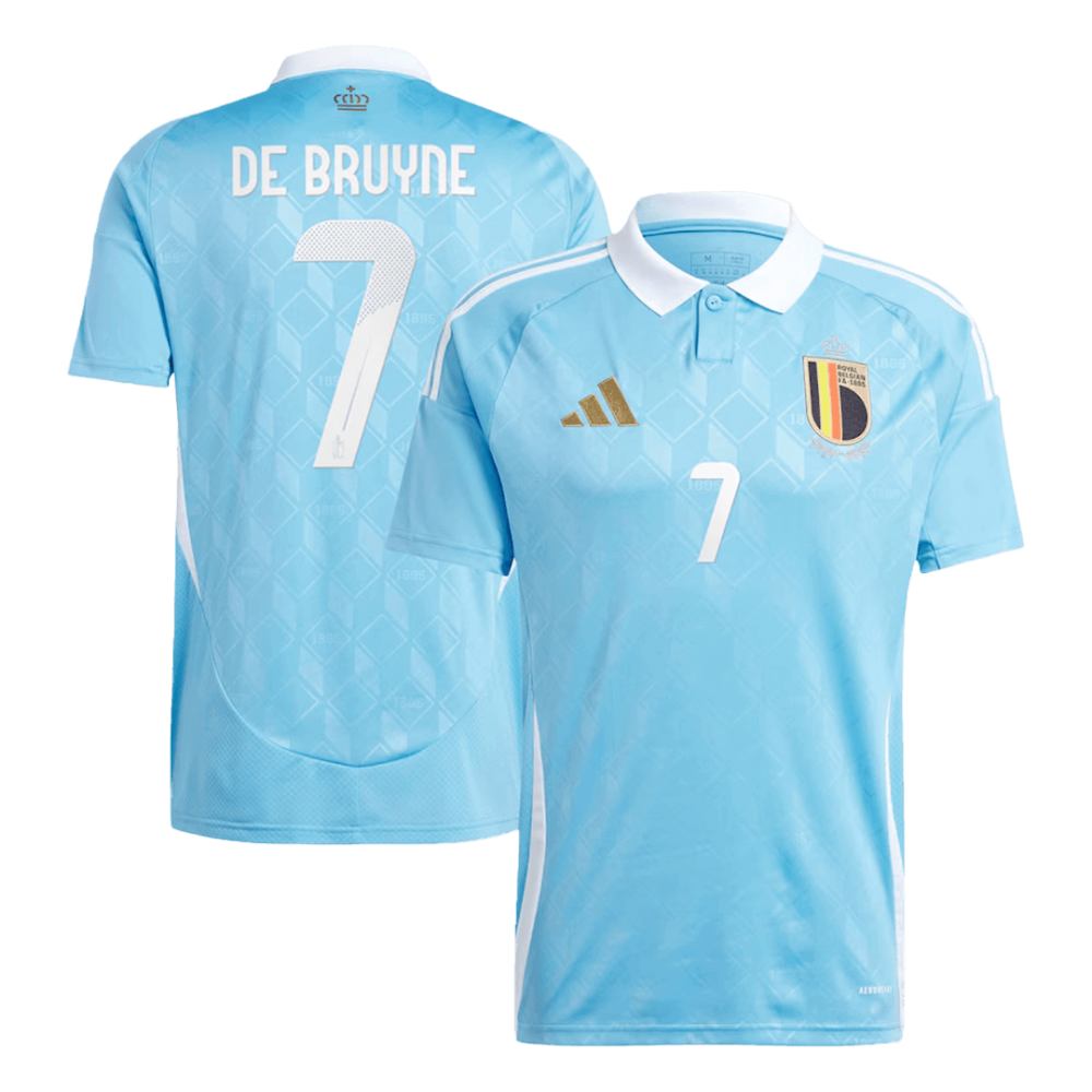 DE BRUYNE #7 Belgium Away Soccer Jersey EURO 2024 DE BRUYNE #7 Belgium Away Soccer Jersey EURO 2024