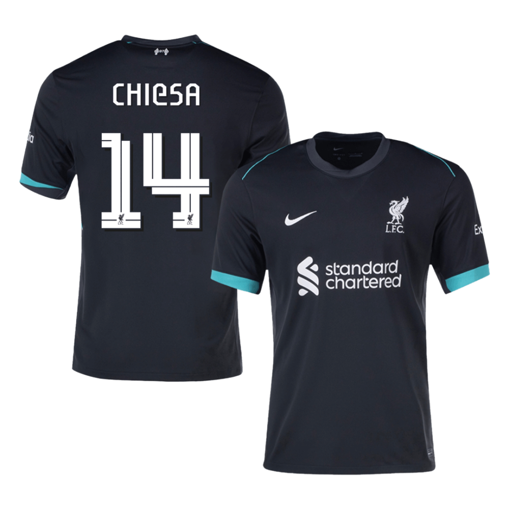 CHIESA #14 Liverpool Away Soccer Jersey 2024/25 - UCL CHIESA #14 Liverpool Away Soccer Jersey 2024/25 - UCL