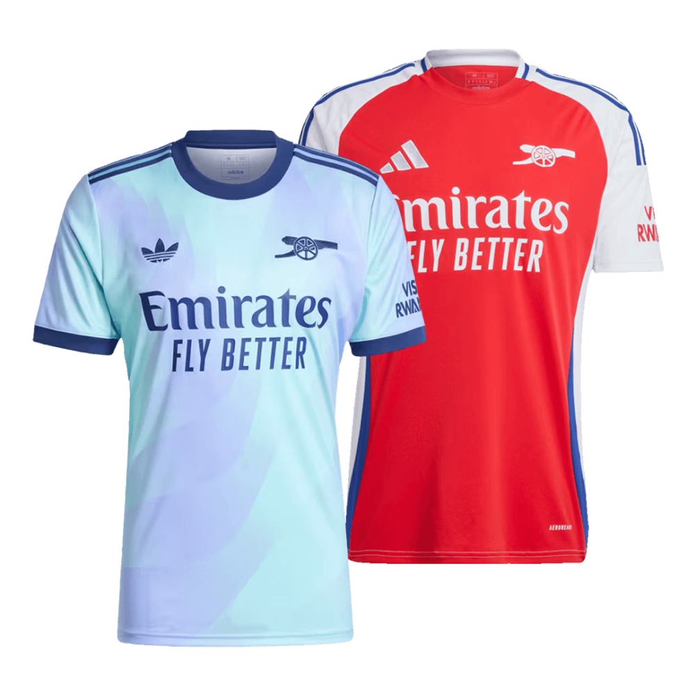 Arsenal Home Jersey 24/25 & Arsenal Third Away Jersey 24/25 Arsenal Home Jersey 24/25 & Arsenal Third Away Jersey 24/25