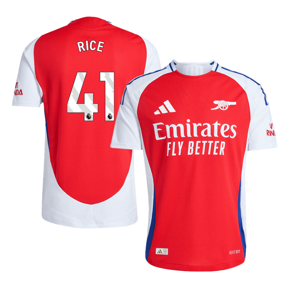 RICE #41 Arsenal Home Players Version Soccer Jersey 2024/25 RICE #41 Arsenal Home Players Version Soccer Jersey 2024/25