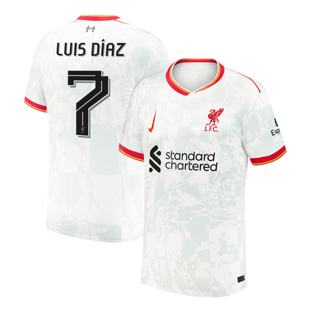 LUIS DÍAZ #7 Liverpool Third Away Soccer Jersey 2024/25 LUIS DÍAZ #7 Liverpool Third Away Soccer Jersey 2024/25