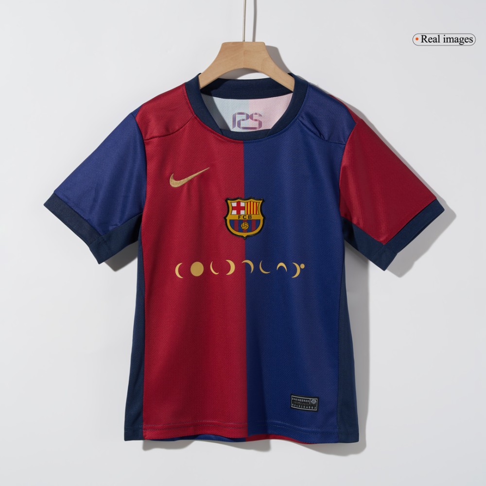 Barcelona Home Kids Soccer Jerseys Kit 2024/25 - COLDPLAY Barcelona Home Kids Soccer Jerseys Kit 2024/25 - COLDPLAY