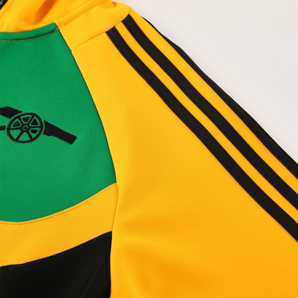 Arsenal Jacket Tracksuit 2024/25 Green&Yellow Arsenal Jacket Tracksuit 2024/25 Green&Yellow