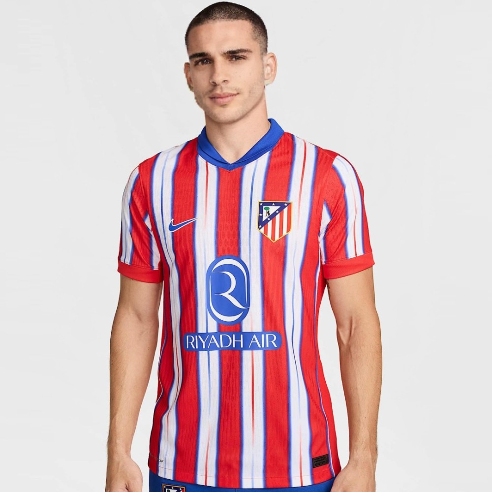 Atletico Madrid Home Players Version Soccer Jersey 2024/25 Atletico Madrid Home Players Version Soccer Jersey 2024/25