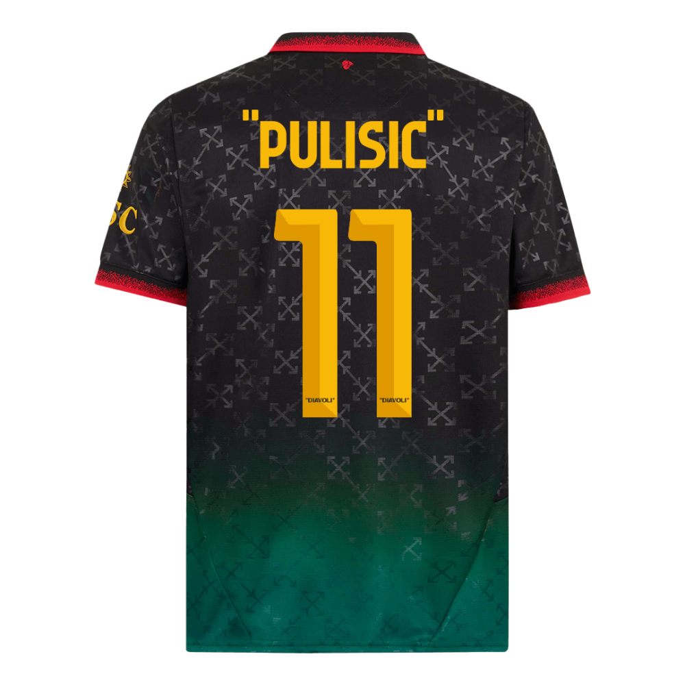 PULISIC #11 AC Milan Fourth Away Soccer Jersey 2024/25 PULISIC #11 AC Milan Fourth Away Soccer Jersey 2024/25