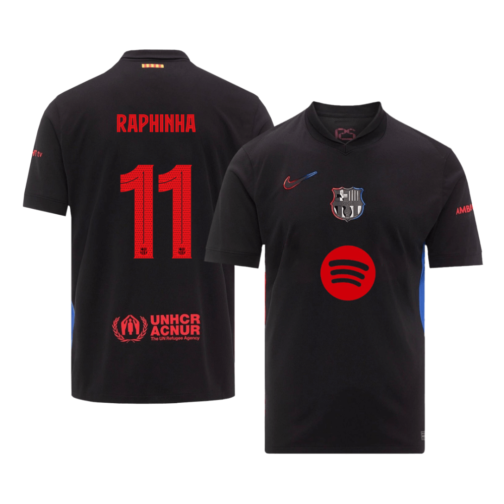 RAPHINHA #11 Barcelona Away Soccer Jersey 2024/25 - UCL (Spotify Logo Without Text) RAPHINHA #11 Barcelona Away Soccer Jersey 2024/25 - UCL (Spotify Logo Without Text)