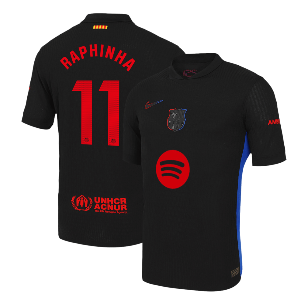 RAPHINHA #11 Barcelona Away Players Version Soccer Jersey 2024/25 - Spotify Logo Without Text RAPHINHA #11 Barcelona Away Players Version Soccer Jersey 2024/25 - Spotify Logo Without Text