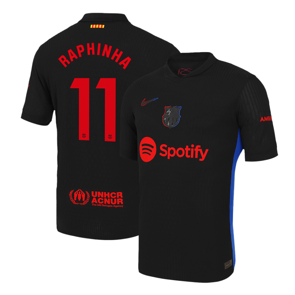 RAPHINHA #11 Barcelona Away Players Version Soccer Jersey 2024/25 RAPHINHA #11 Barcelona Away Players Version Soccer Jersey 2024/25