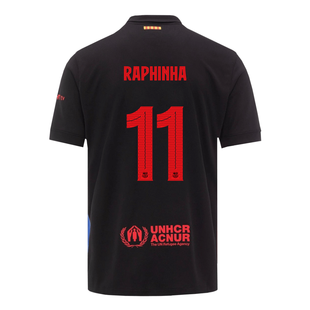 RAPHINHA #11 Barcelona Away Soccer Jersey 2024/25 - UCL RAPHINHA #11 Barcelona Away Soccer Jersey 2024/25 - UCL
