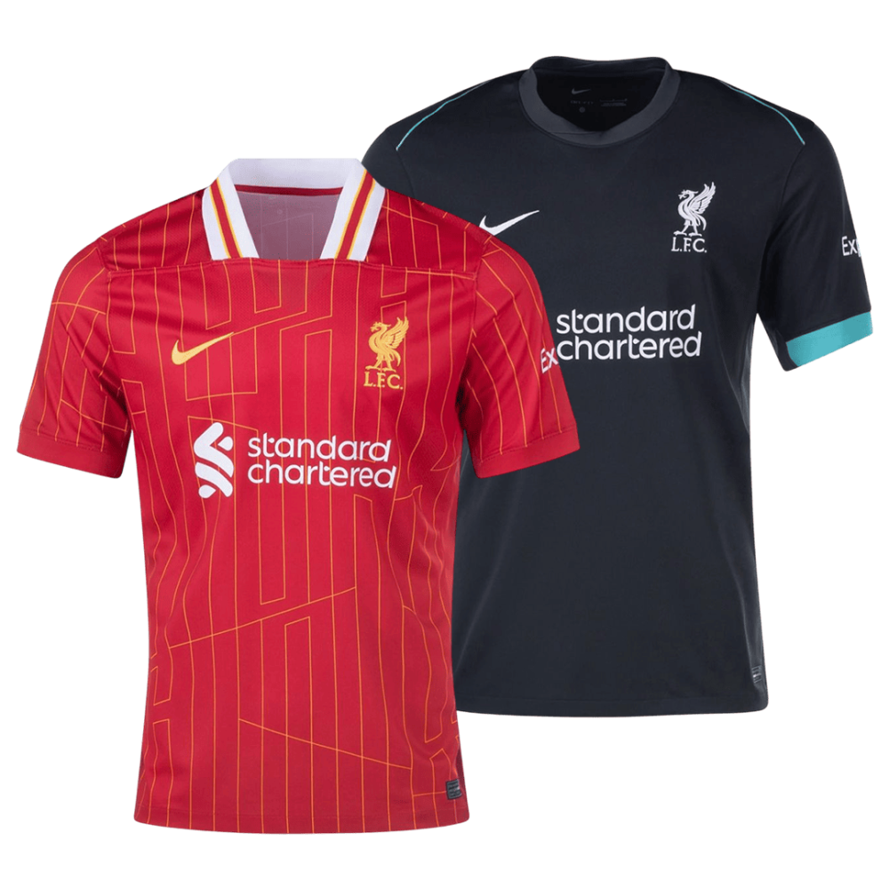 Liverpool Home Jersey 24/25 & Liverpool Away Jersey 24/25 Liverpool Home Jersey 24/25 & Liverpool Away Jersey 24/25