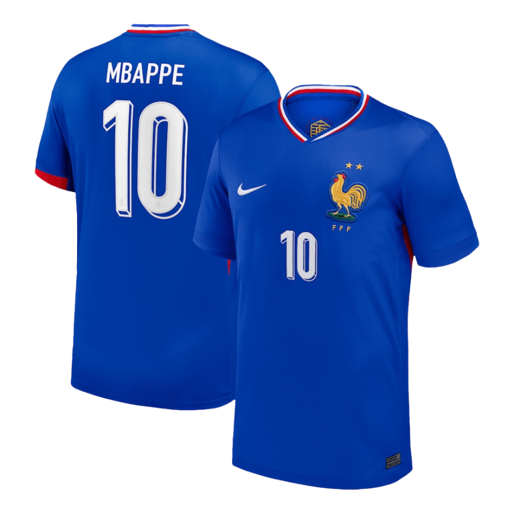 MBAPPE #10 France Home Soccer Jersey EURO 2024 MBAPPE #10 France Home Soccer Jersey EURO 2024